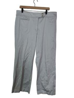 Chicos Womens Gray Chino Pants Chicos Size 3 Short / Size 16 Short
